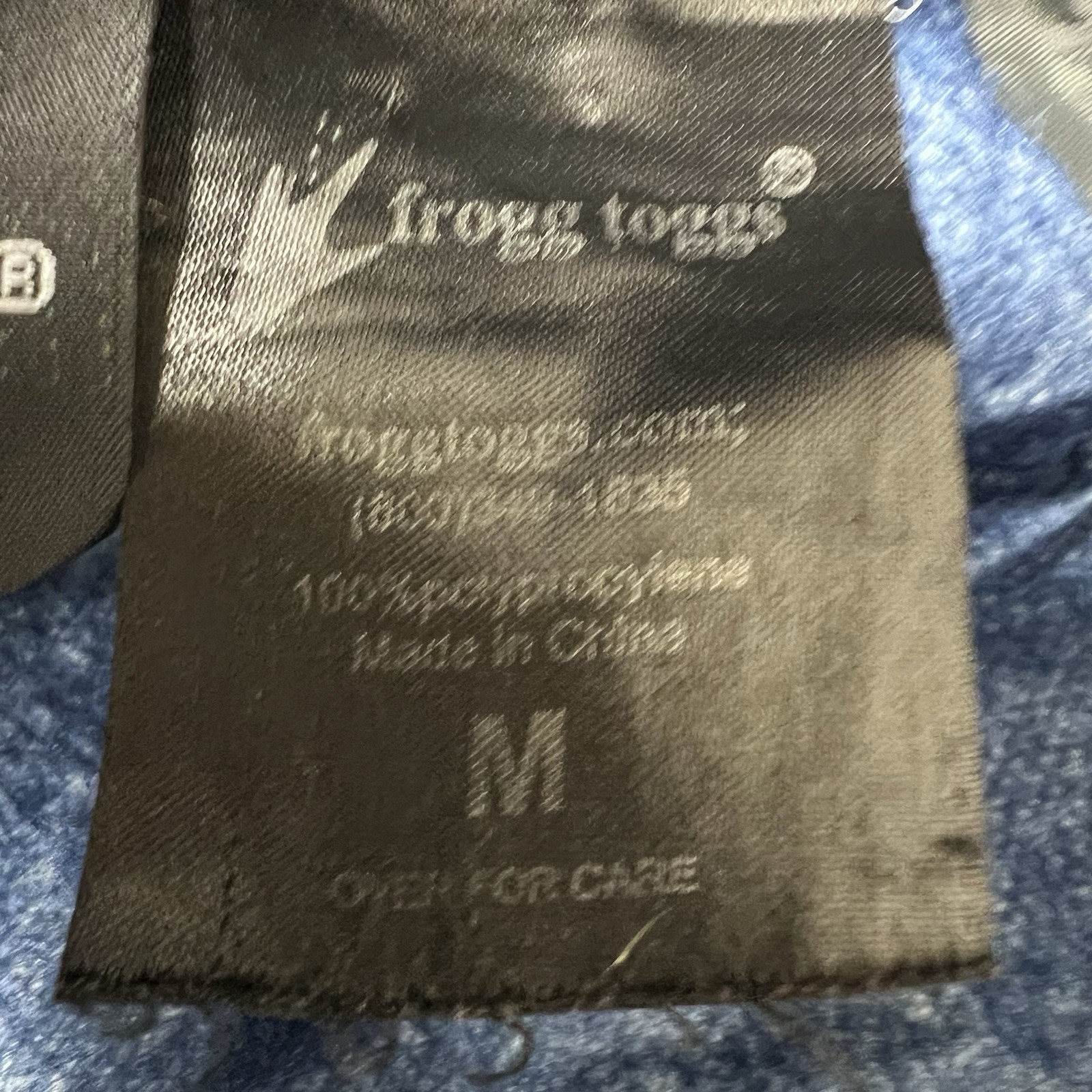 Frogg Toggs Waterproof Jacket 100% Polypropylene Blue Size Medium