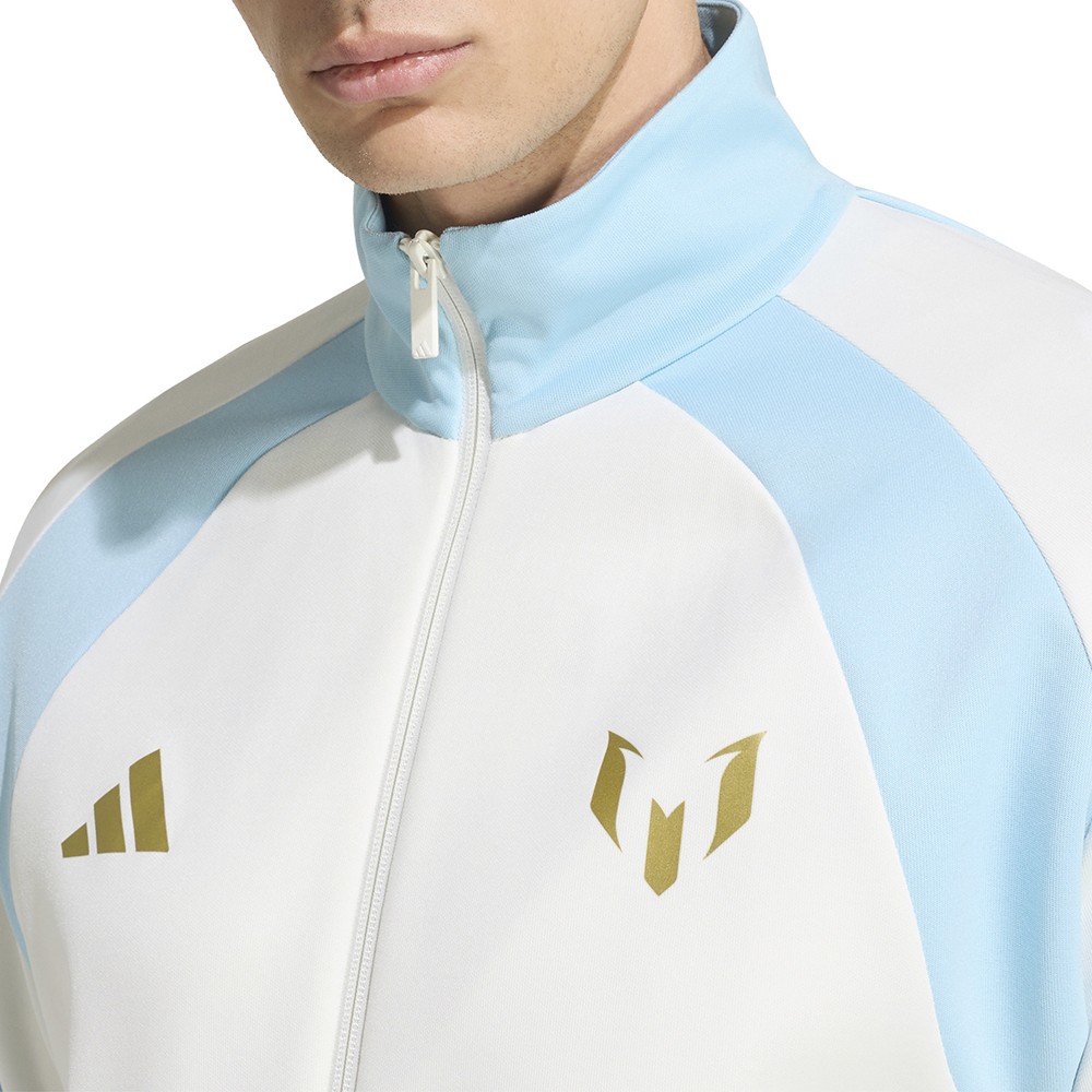 adidas Messi House Of Tiro Track Top Mens White Casual Athletic Outerwear SB1158