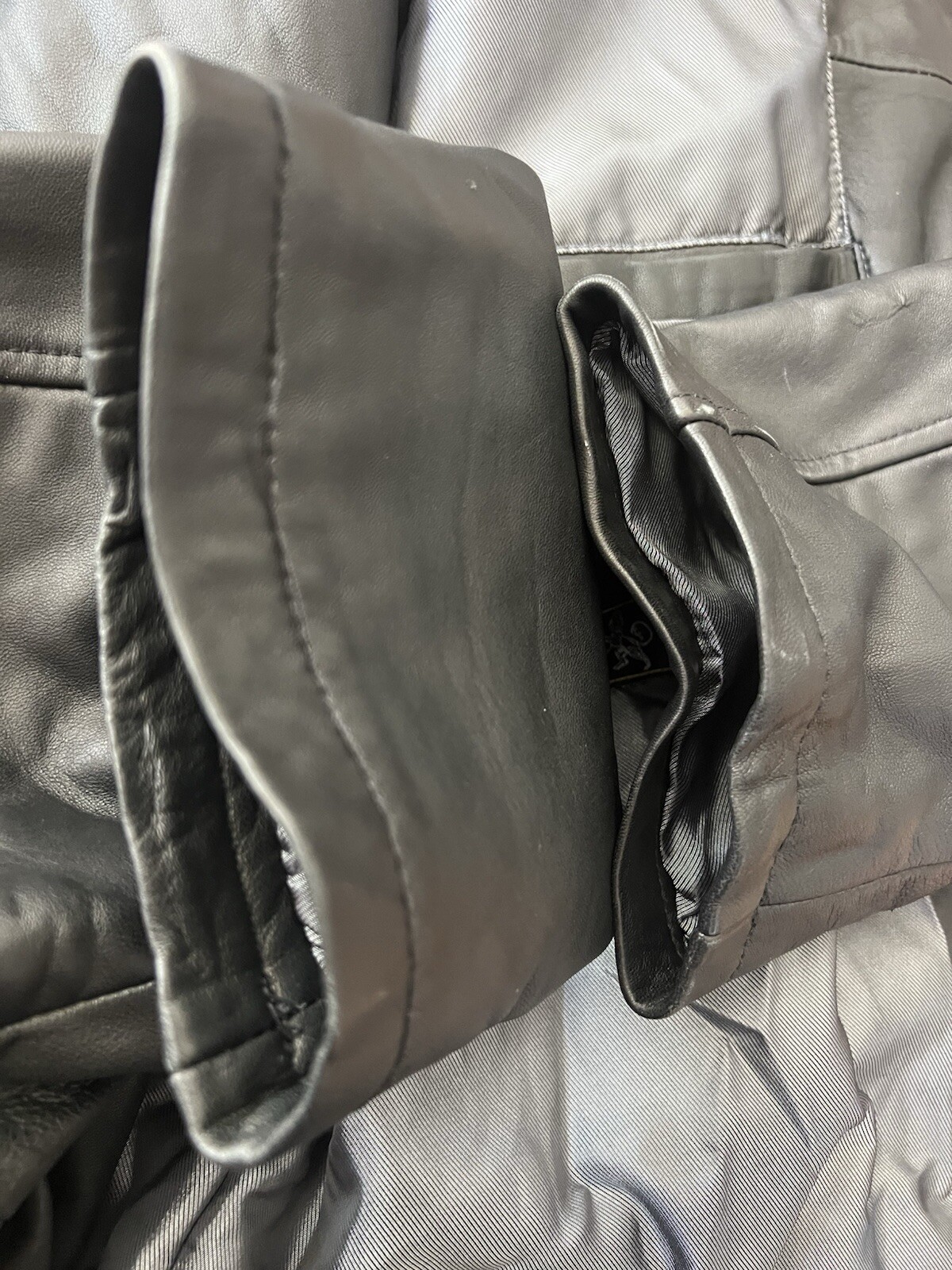 Matt Zini Leather Jacket Sz XL Black, Men’s