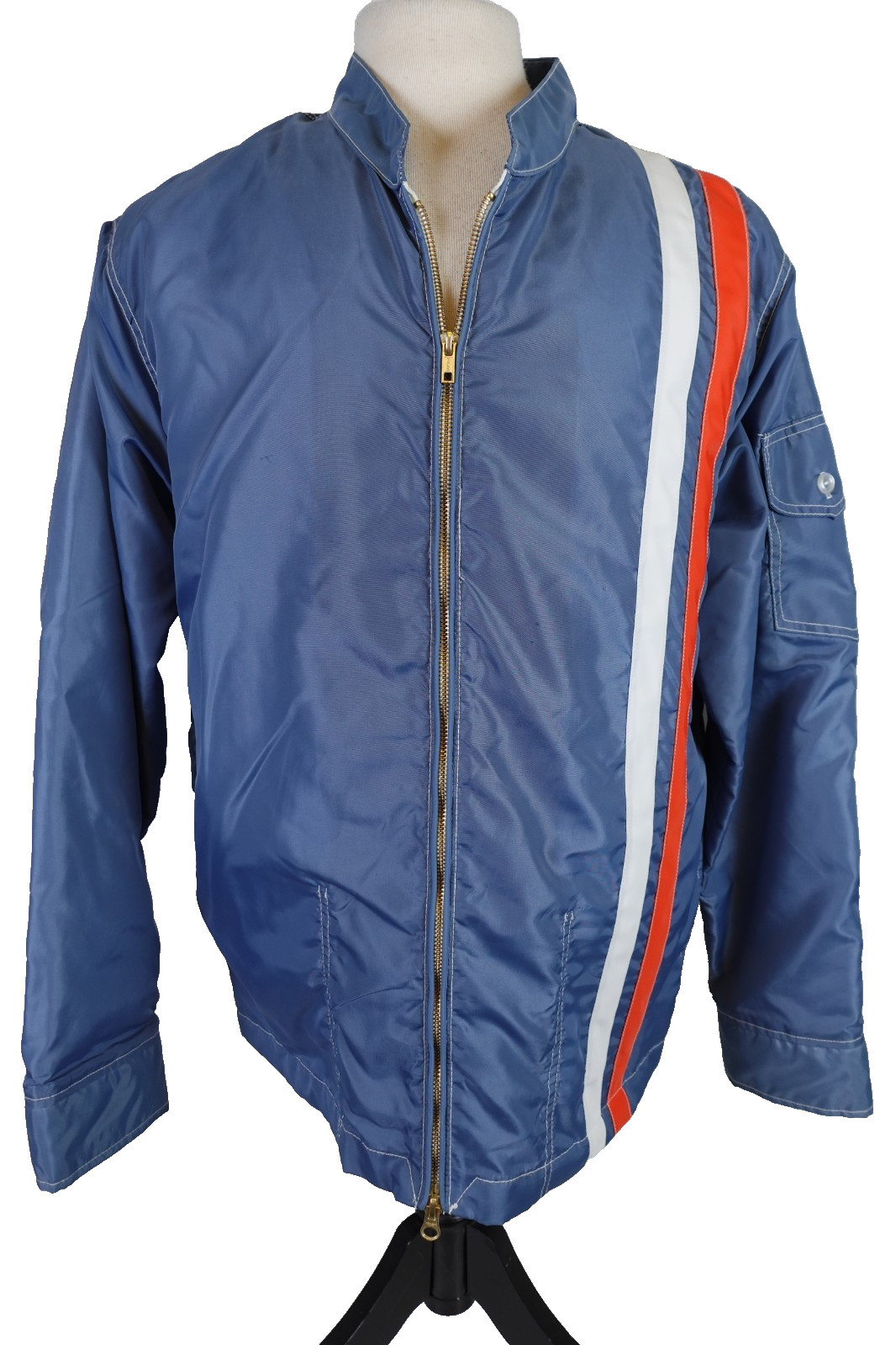 Birdwell Beach Britches Mens Racing Jacket Size Large Full Zip Casual USA Lined