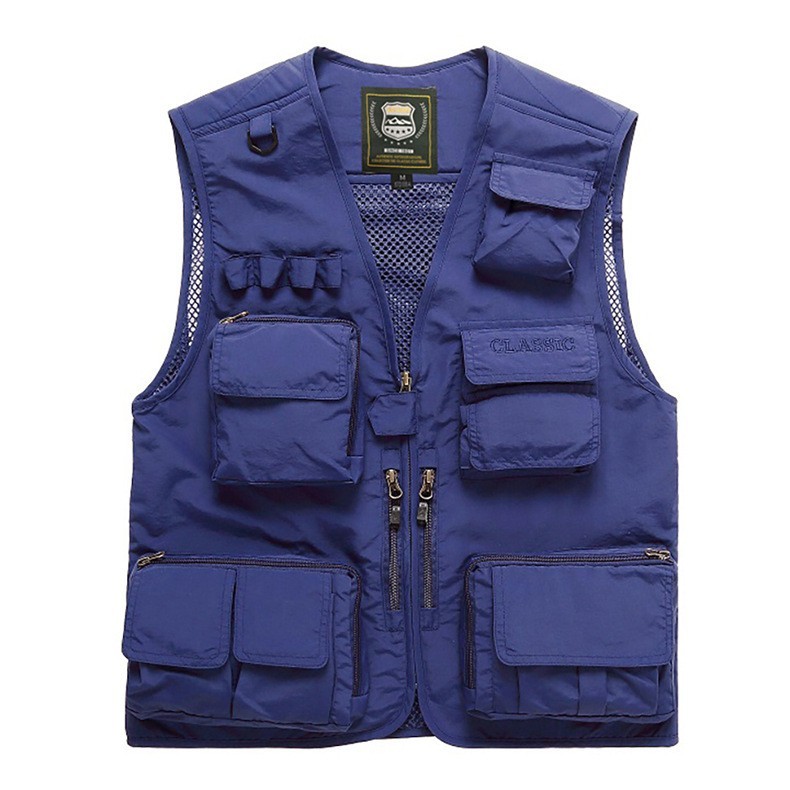Casual Outdoor Men Workwear Vest Multi Pockets Vest Workwear Gilet