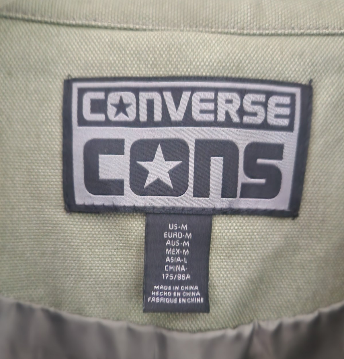 Converse winter jacket; size M
