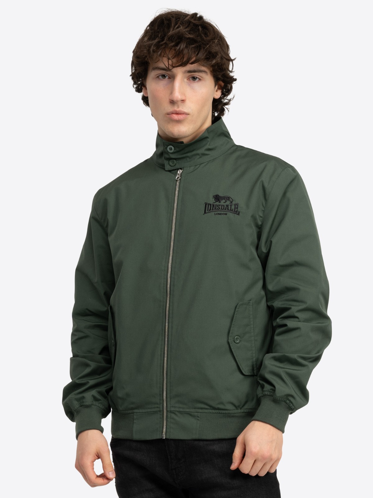 Lonsdale London Harrington Jacket Olive XS S M L XL 2XL 3XL 4XL 5XL Bomber Jacket