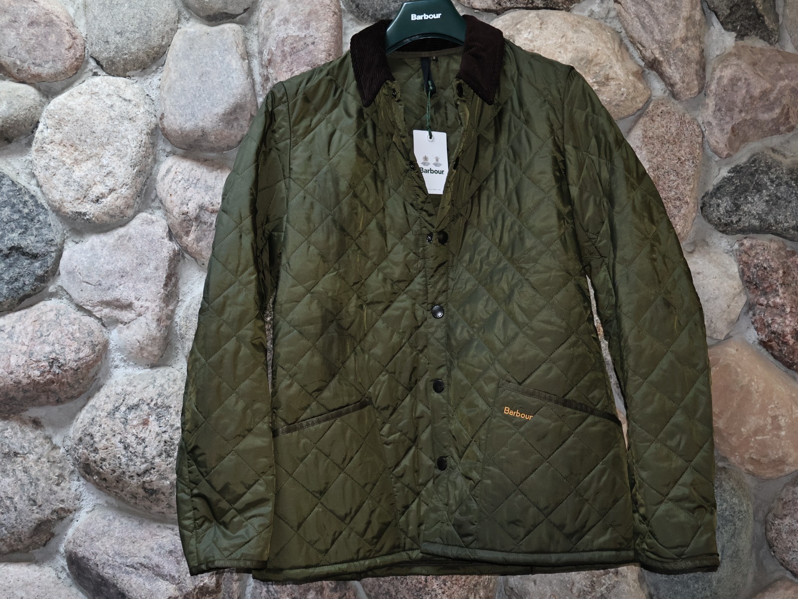 Barbour Heritage Liddesdale Quilted Jacket Coat Green UK Sizing XX-Large XXL