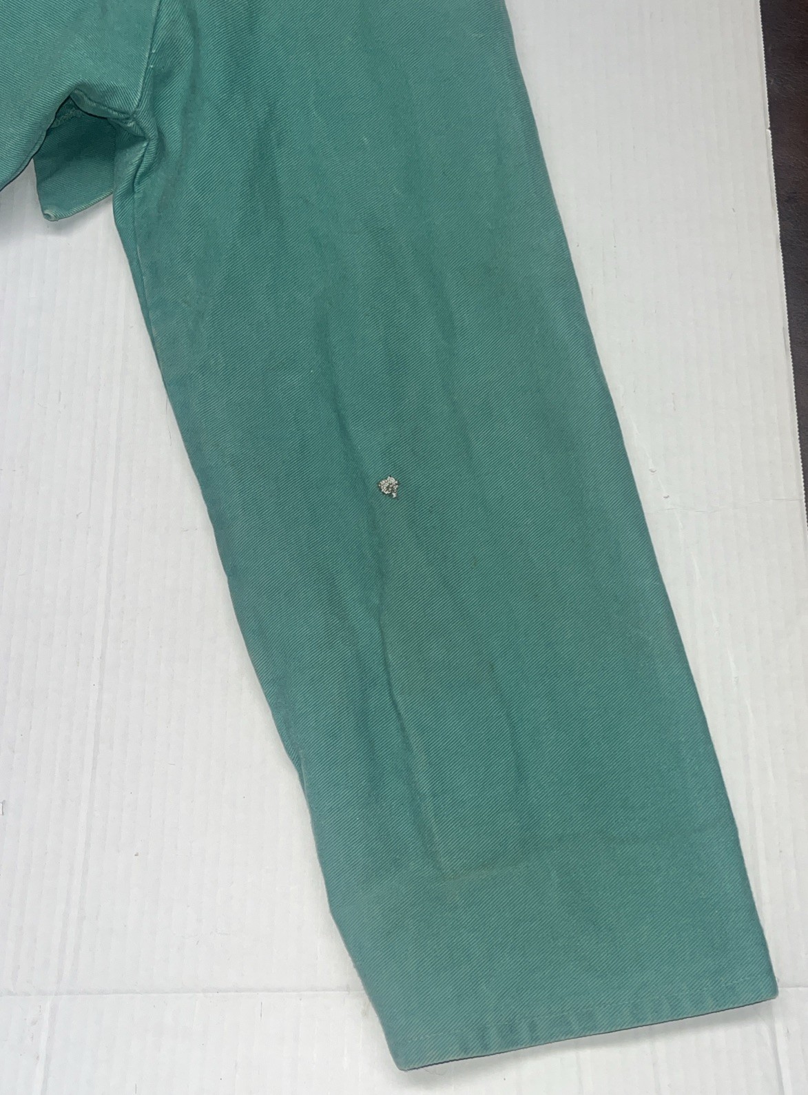Vintage French Jacket Adult Men’s XL Green Chore Workwear Utility Canvas Foundry