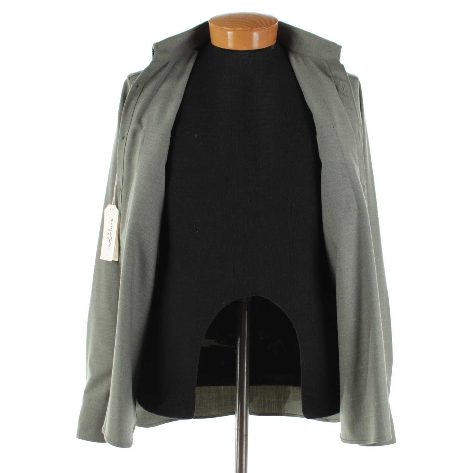Tintoria Mattei NWT Wool Blend Overshirt Size 40 / 15.75 In Solid Green