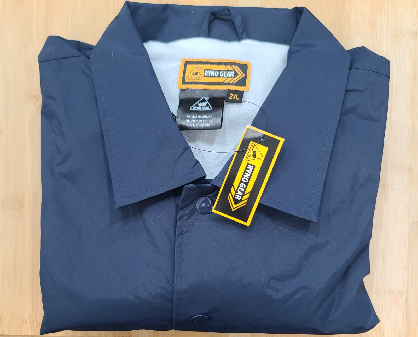 Men’s Water Resistant Lightweight Button Up Windbreaker Drawstring Coach Jacket