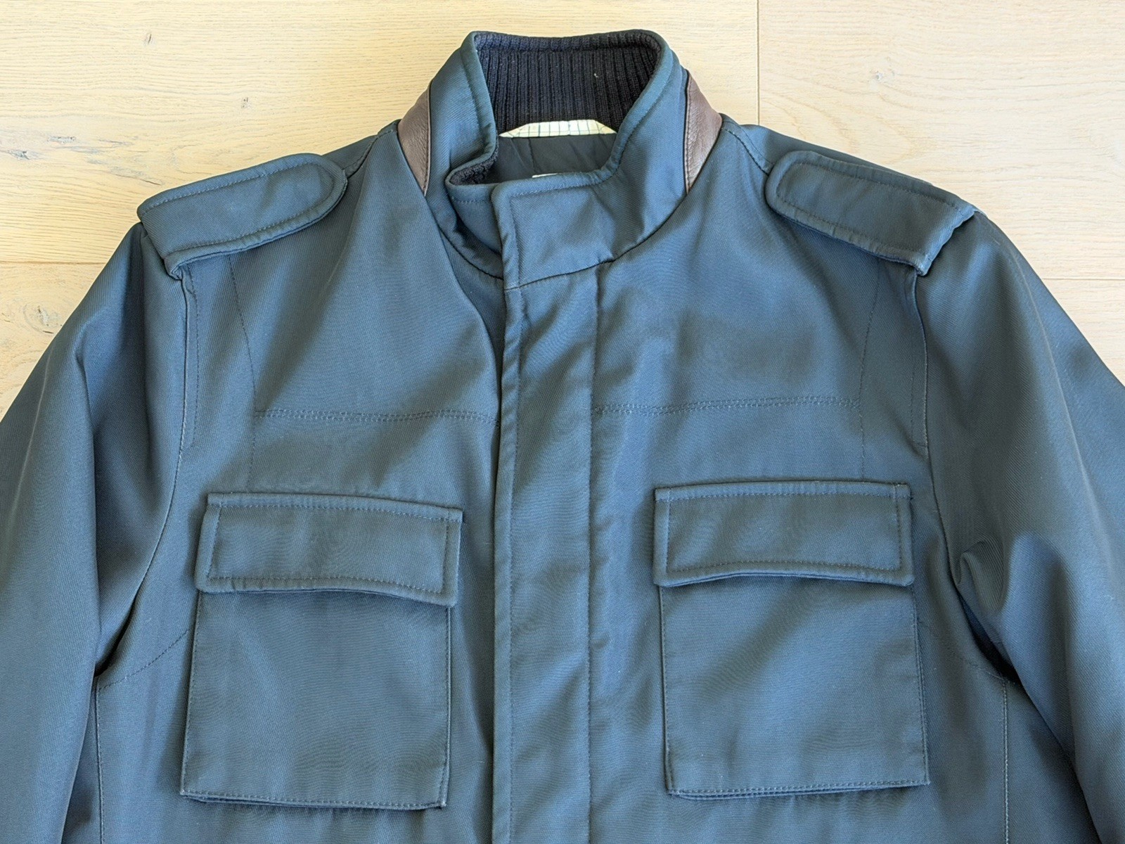 Borrelli Napoli Navy Padded Travel Jacket EU50/US40 Handmade In Italy
