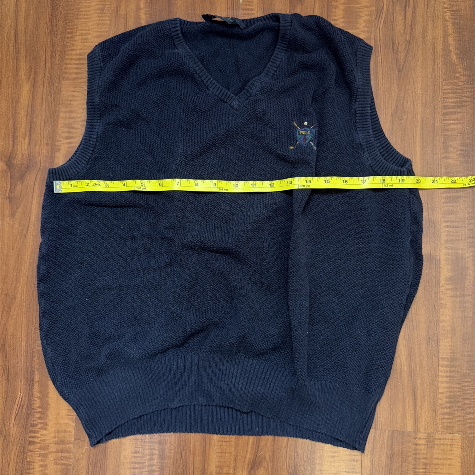 Vintage 90s Polo Ralph Lauren Golf Vest Logo Dry Clean Only Made In USA Sz S