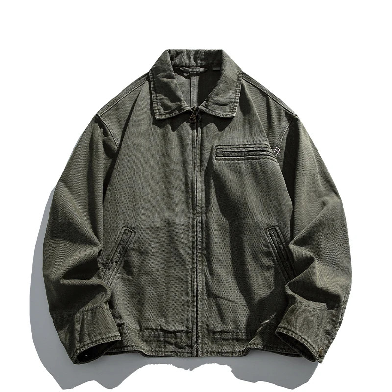 Japanese Vintage High Quality Cargo Jacket Mens Clothing Outdoor Casual Jacket