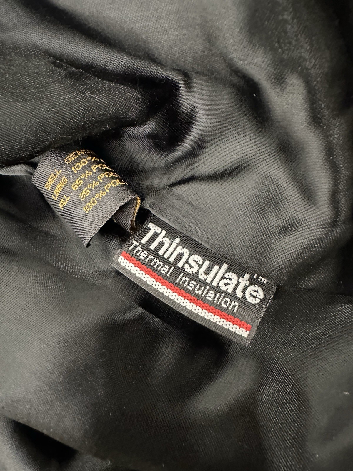 Vtg Express Leather Trench Coat Jacket M Black Belted Genuine Leather Thinsulate