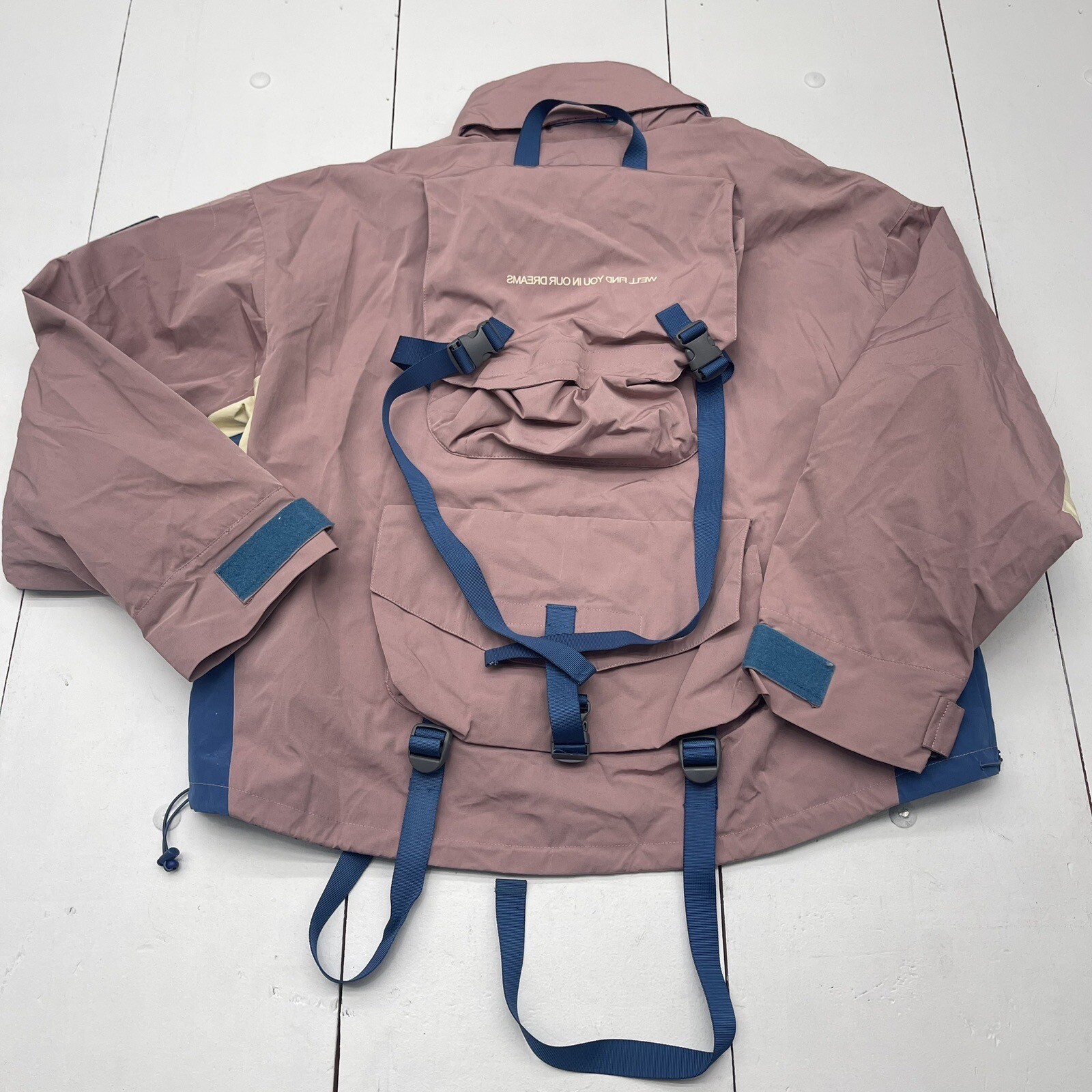 Umamiism Automne Hiver Hypewear Pink Parachute Bondage Jacket Mens Size M *