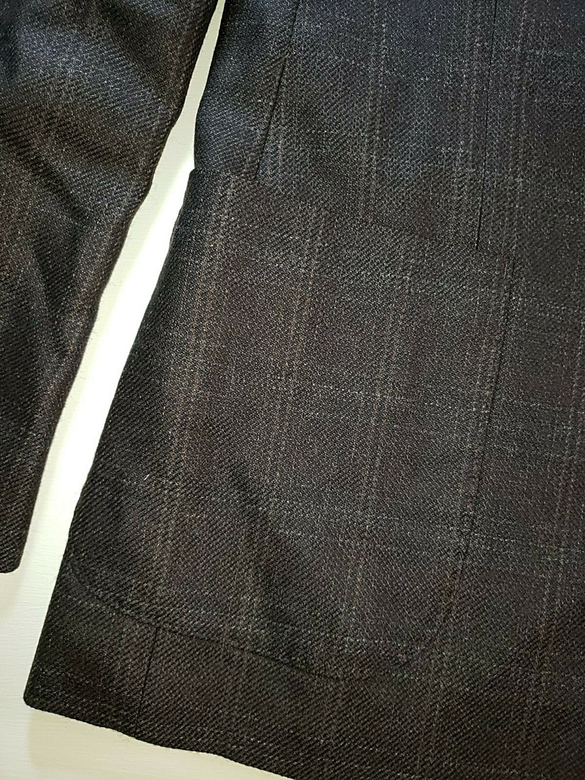 Elie Tahari Men’s Size 40R Suit Coat Jacket Blazer Wool 2 Button Dark Brown (A6)