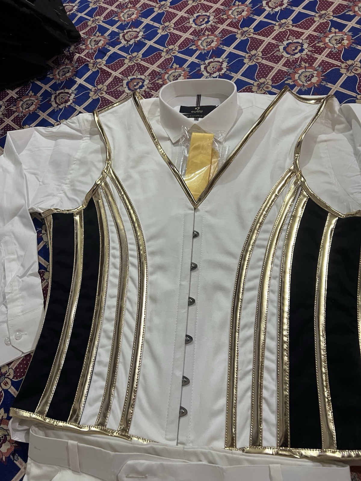 Mens STEAMPUNK Steel Boned Waistcoat Corset Victorian GOTHIC Fashion Vest USA