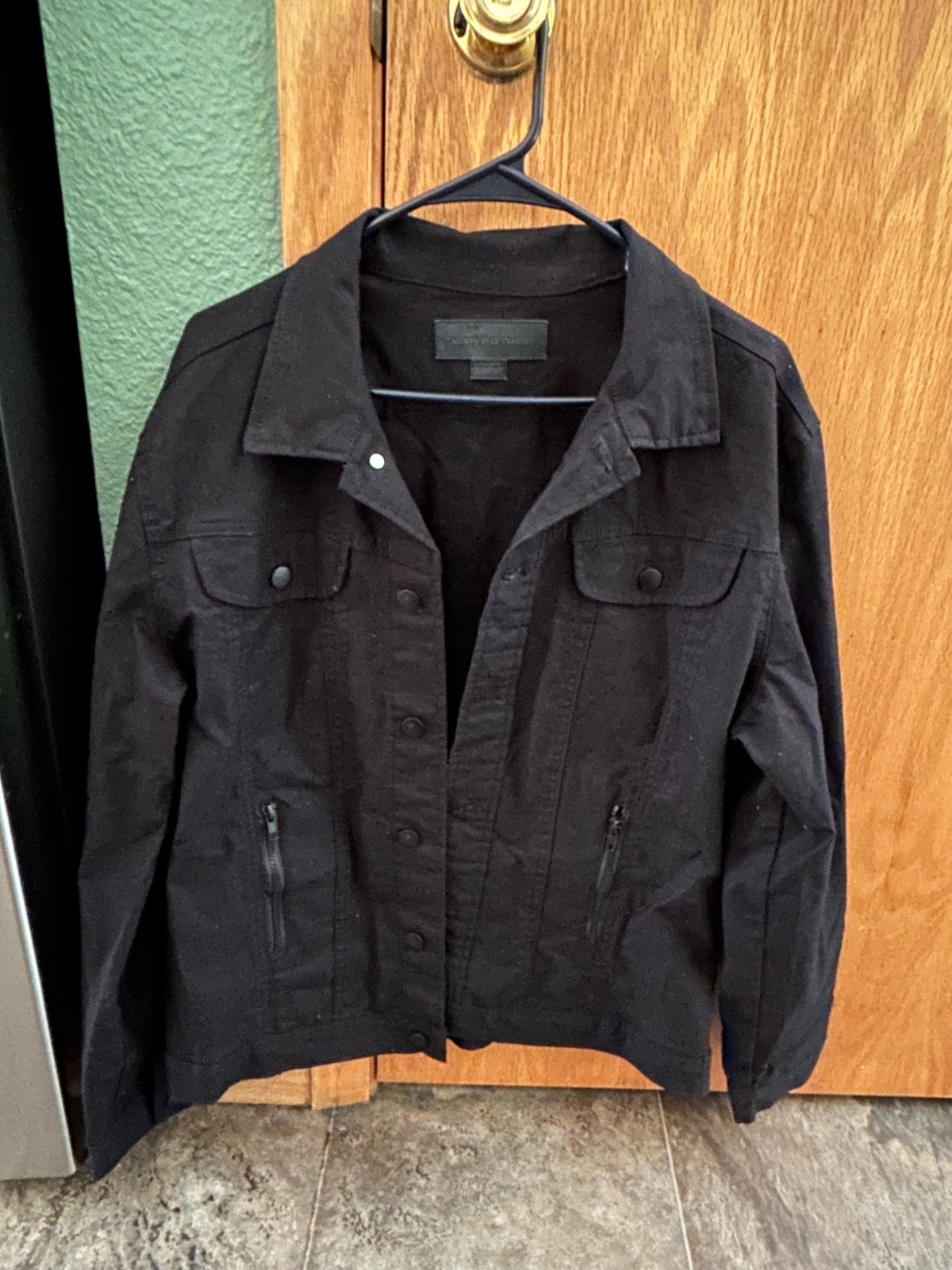 Mens Triump Over Tragedy Size Large Black Motorcycle Jacket 70%-Cotton3%-Spandex