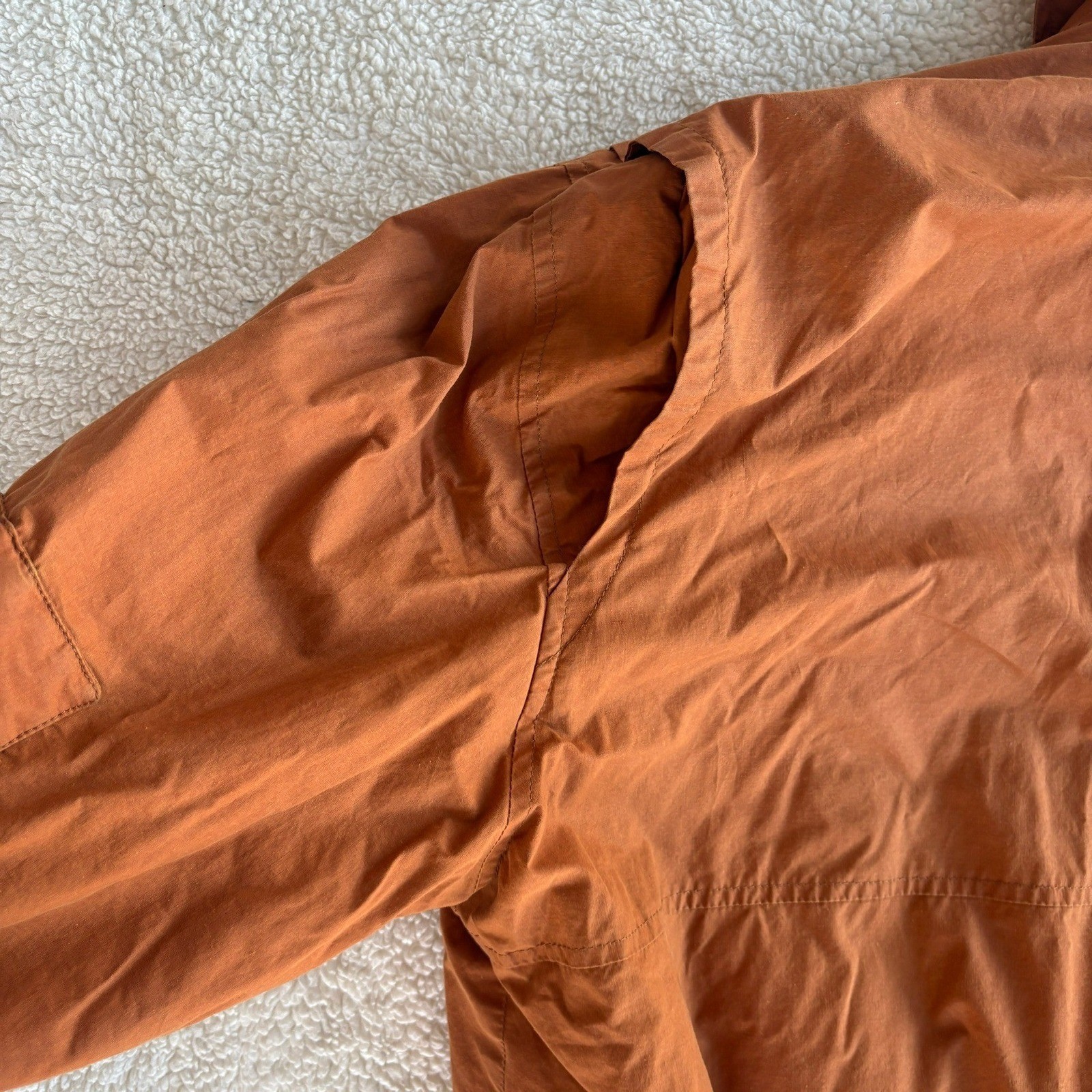 Dunhill Bomber Jacket Men’s L Burnt orange Cotton Resin made in Portugal