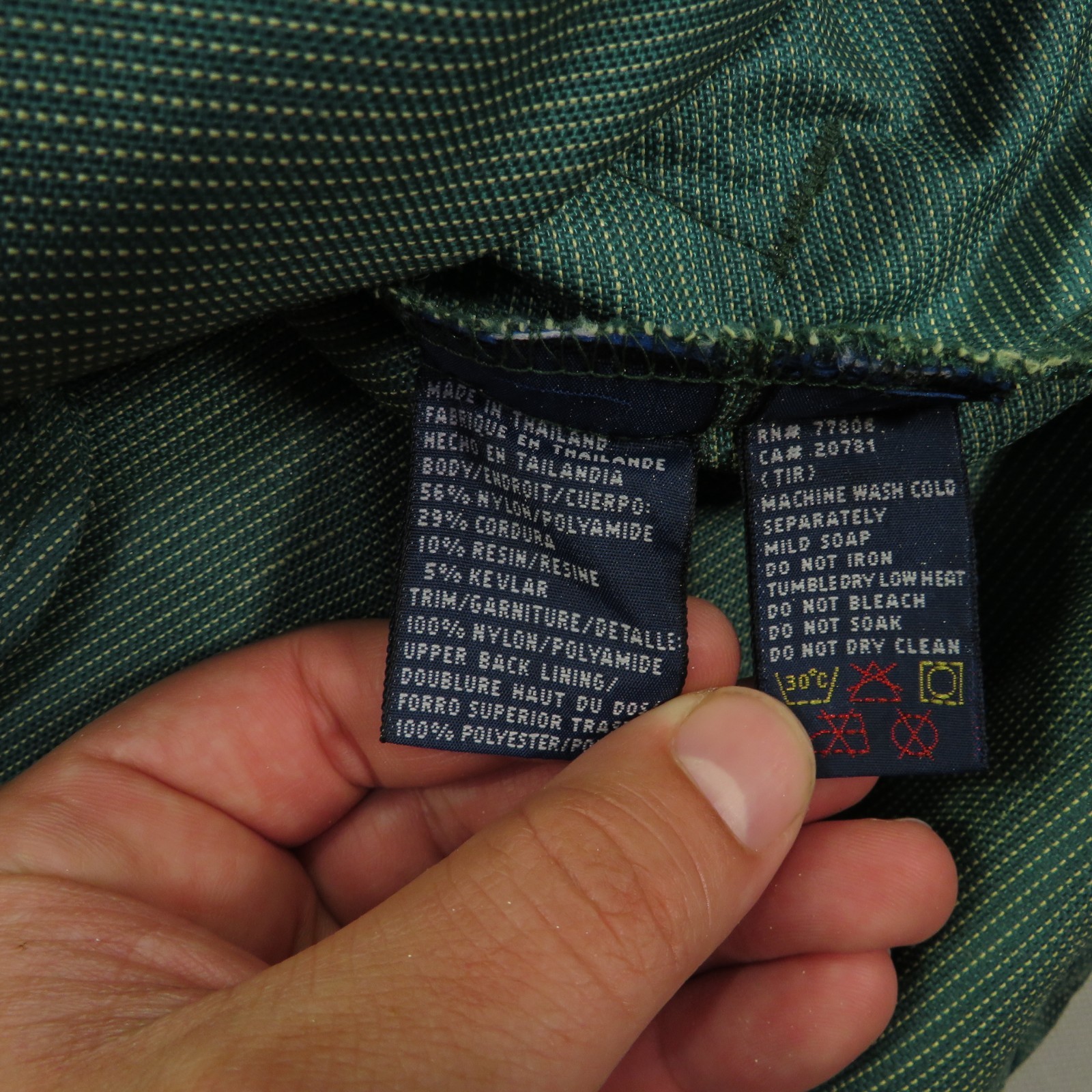 VTG Tommy Hilfiger Jacket Men Large Anorak Sailing Patch 90s Hooded RL67 Cordura