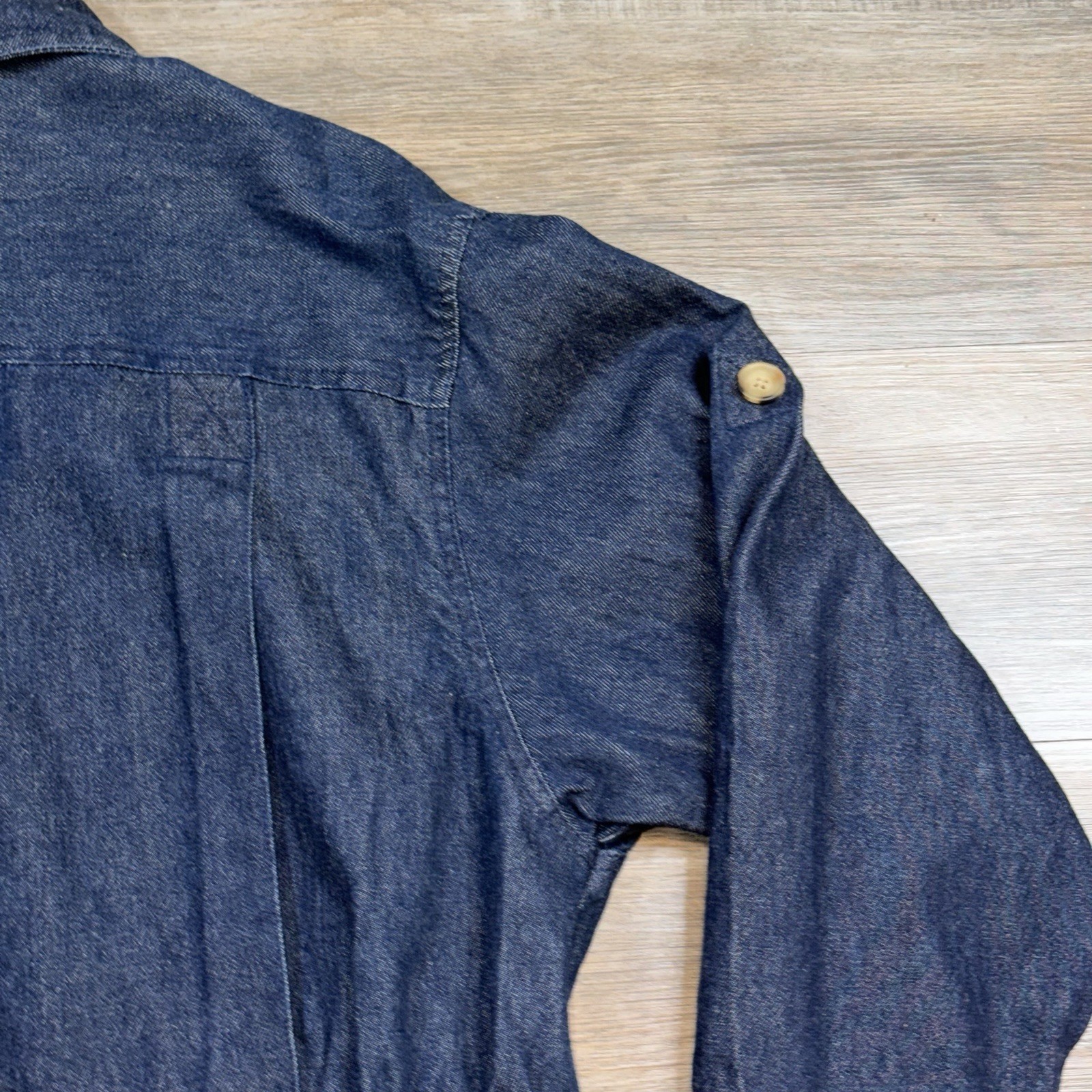 VTG Duke Haband Denim Jacket Mens Large Chore Coat Button Front Four Pocket 90’s