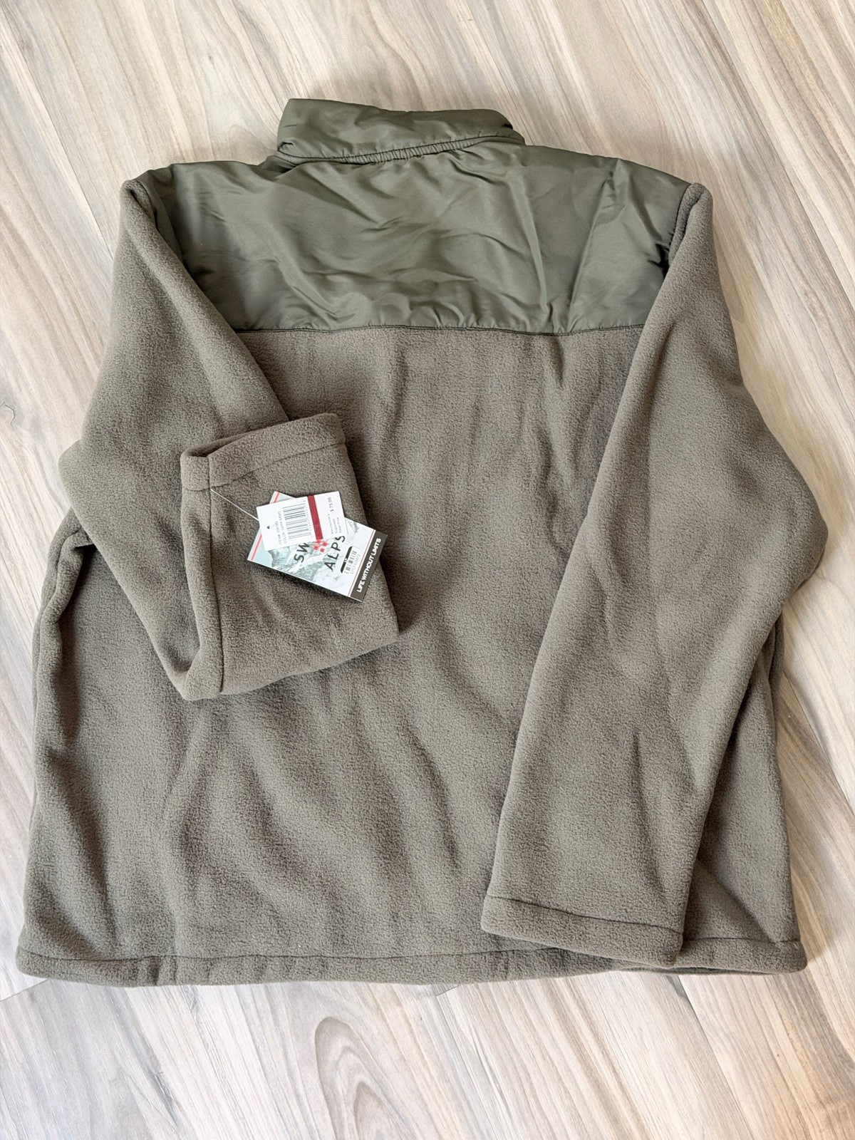 Swiss Alps Mens Full Performance Polar Fleece Jacket Sweatshirt with Pockets