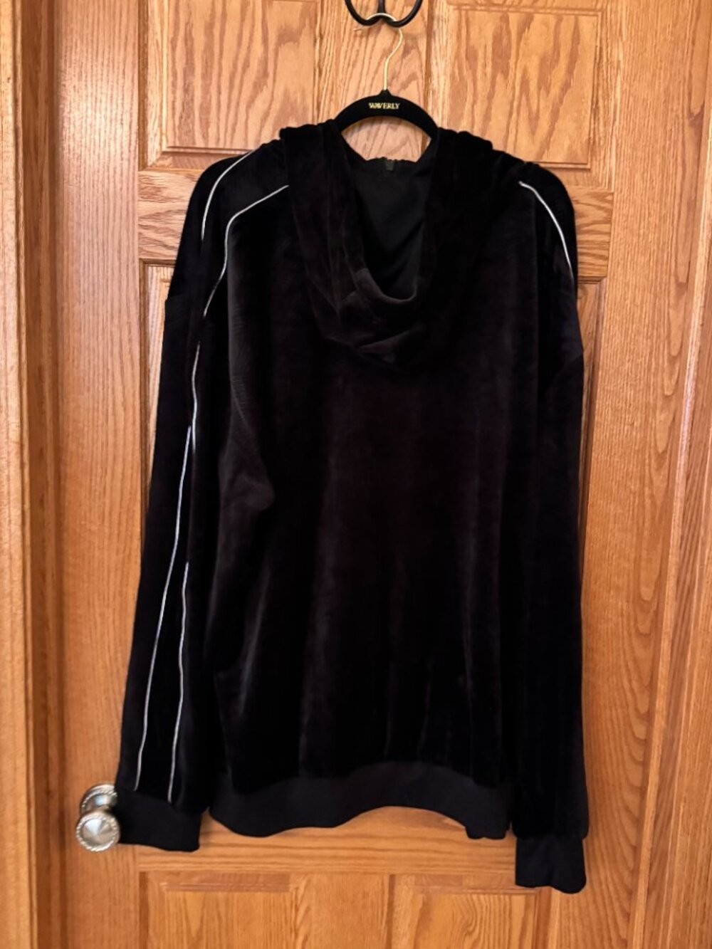 LU Linea Uomo Jacket Mens 4XL Black Full Zip Hooded Pockets