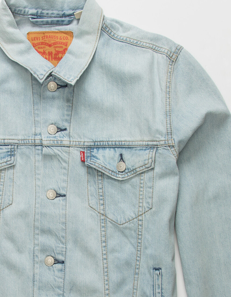 Levi’s Men’s Denim Trucker Jacket Light Wash 100% Cotton Denim