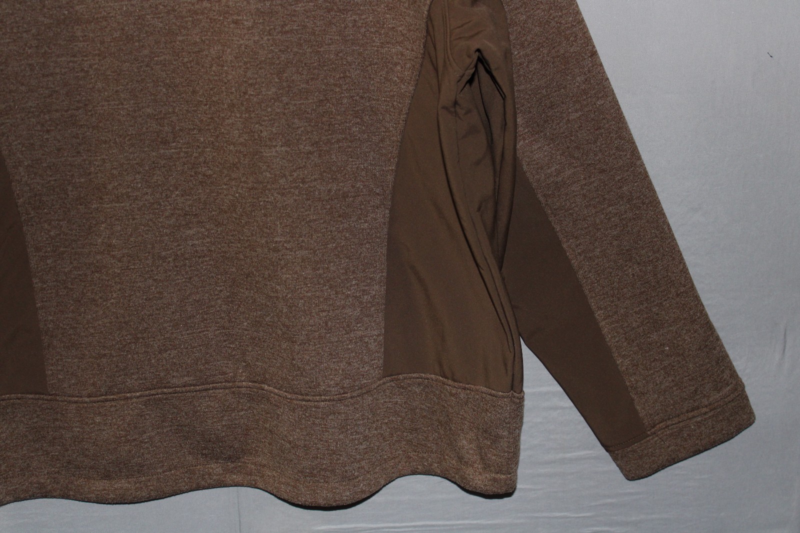 NRA Mens Brown Polyester/Cotton Full Zip Soft Shell Fleece Jacket Size 3XL