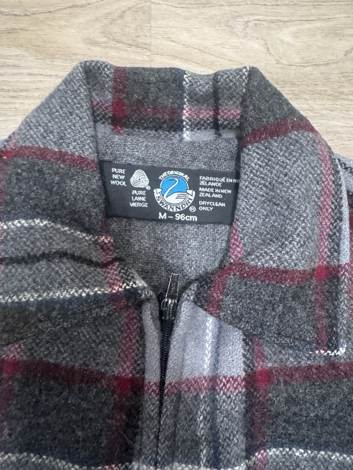 Vintage Original Swanndri Wool Check Jacket Made In New Zealand MEDIUM Bushcraft