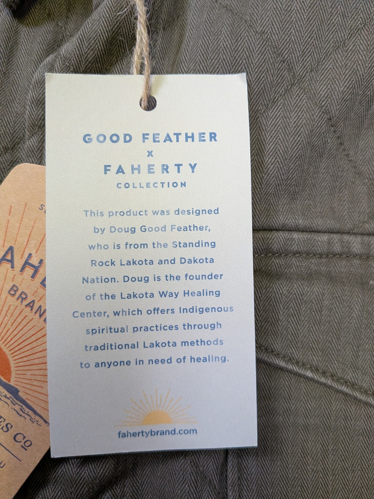 NEW Faherty Doug Good Feather Reversible Bondi Jacket Prairie Olive 2XL