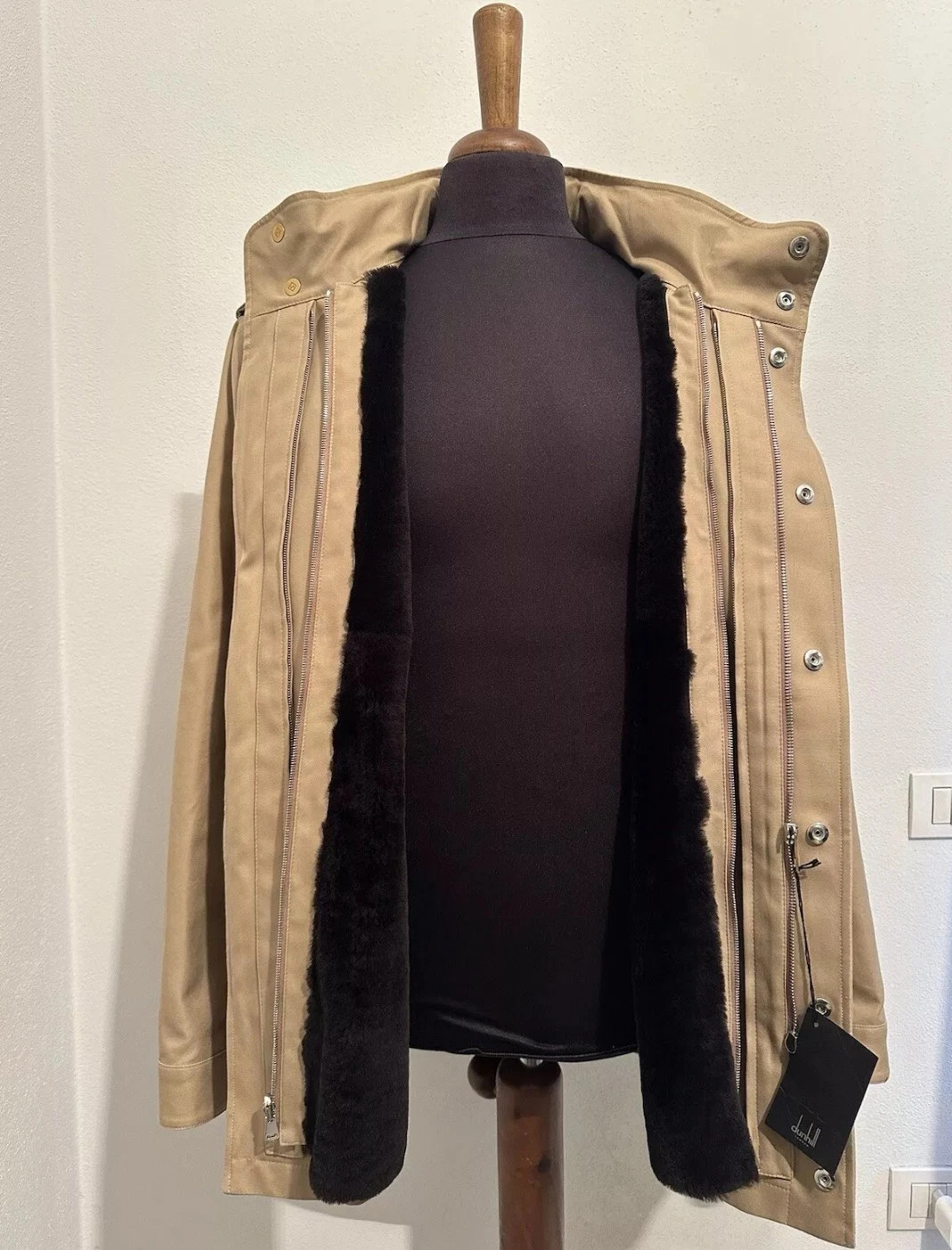Dunhill shearling Made in Italy (Brioni, Brunello Cucinelli)