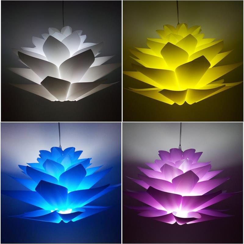 IQ Puzzle Lamps Lotus petals with 12 feet light socket cord – US Seller