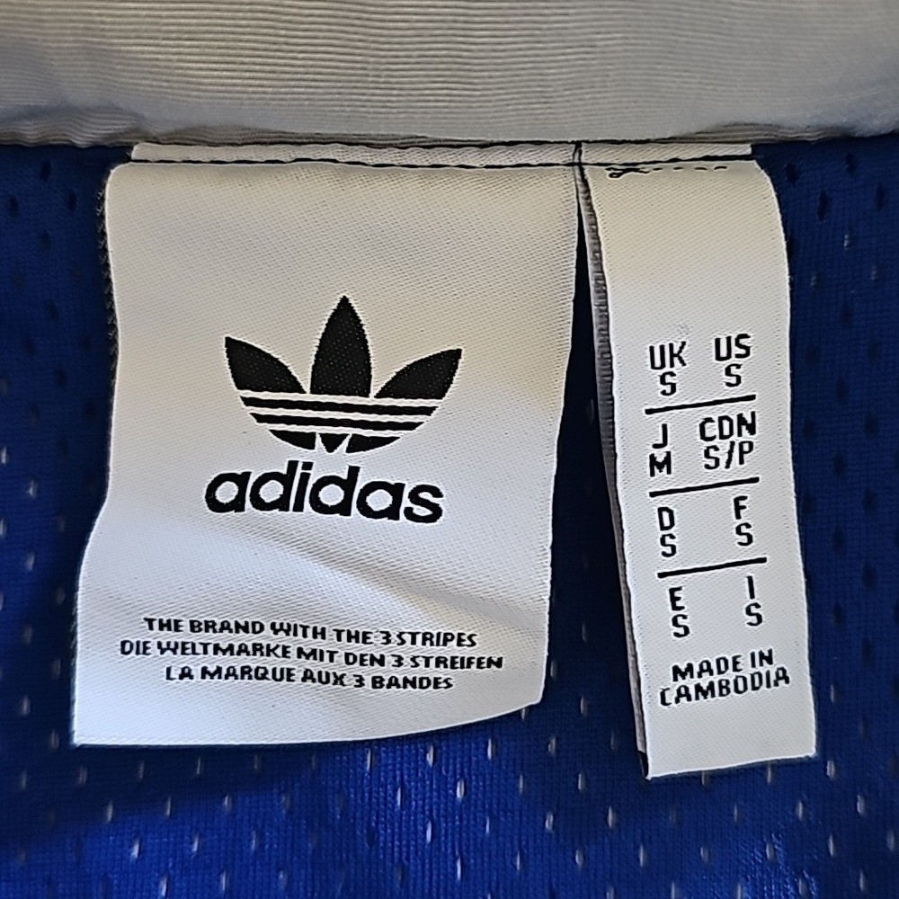 Adidas Originals Men’s Pullover Hooded Vocal Wind Blue/Gray Size Small