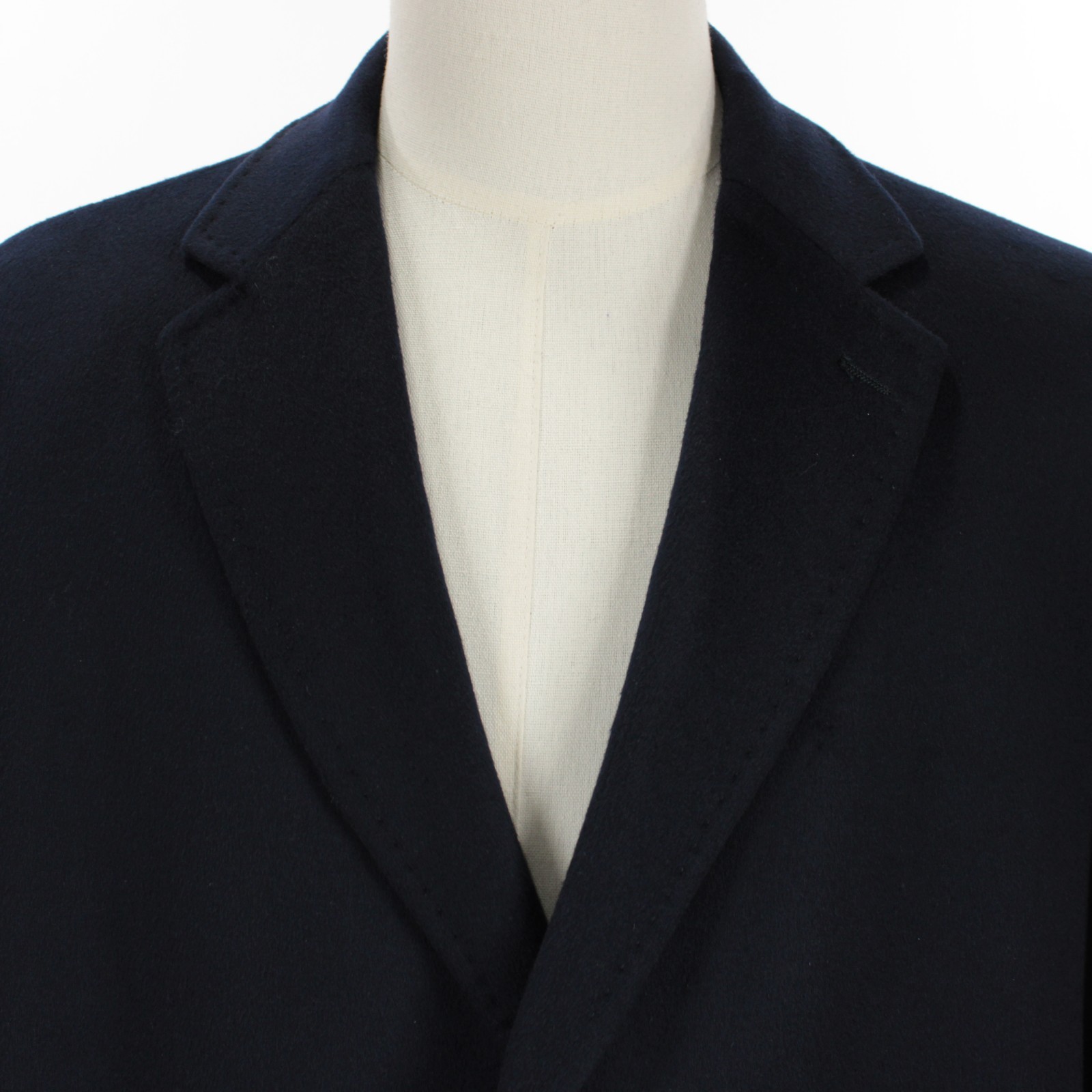 Cardinal of Canada NWT Top Coat Size 48R in Solid Navy Blue 100% Cashmere