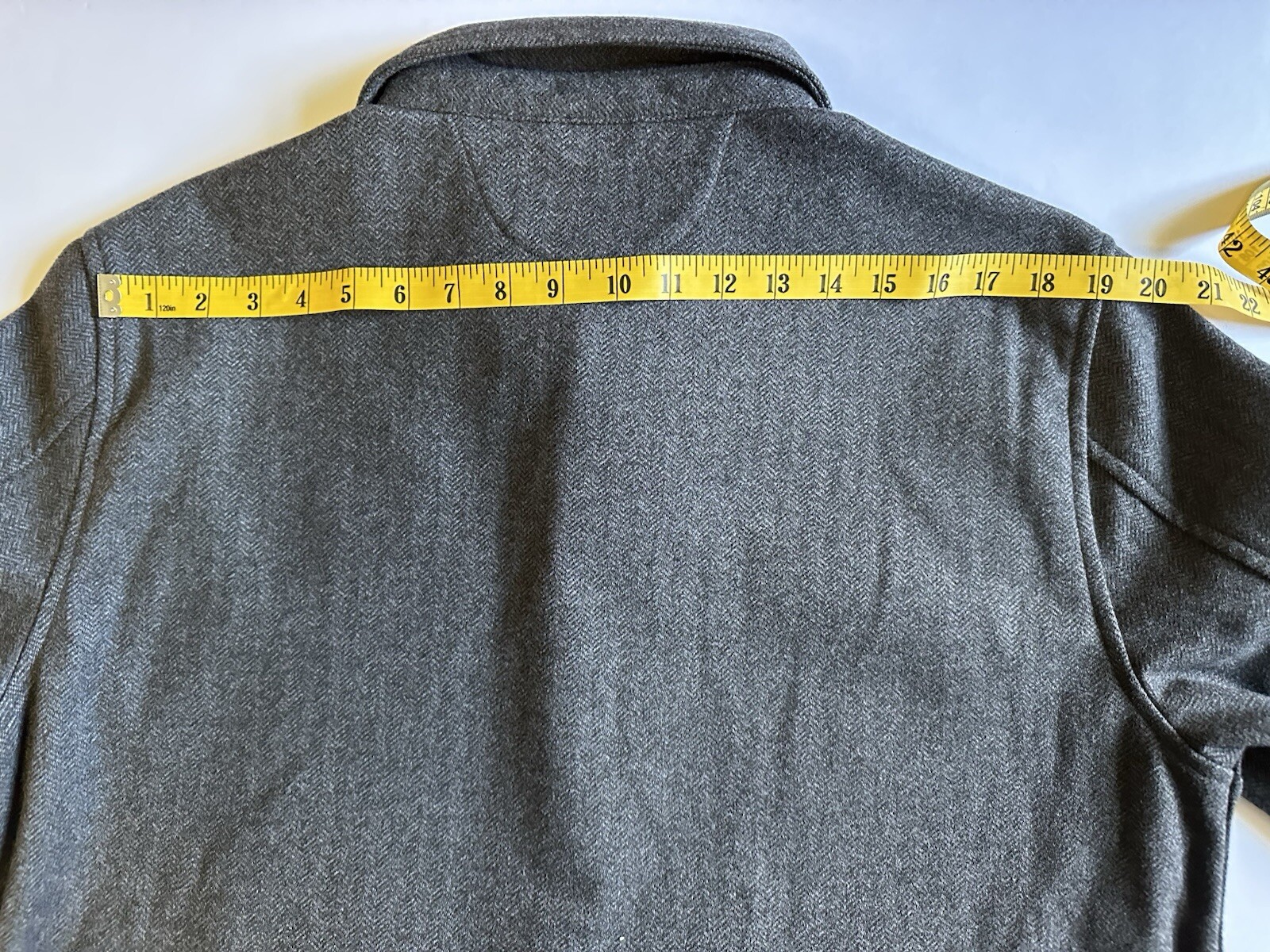 Huckberry Flint and Tinder Size XL Wool Blend Utility Chore Jacket Grey