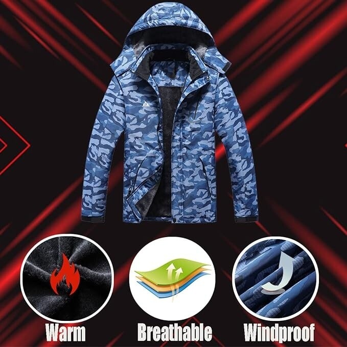 Chamarras De Hombre De Invierno Para El Frio Comoda Calidad Tamaño Grande NEW US