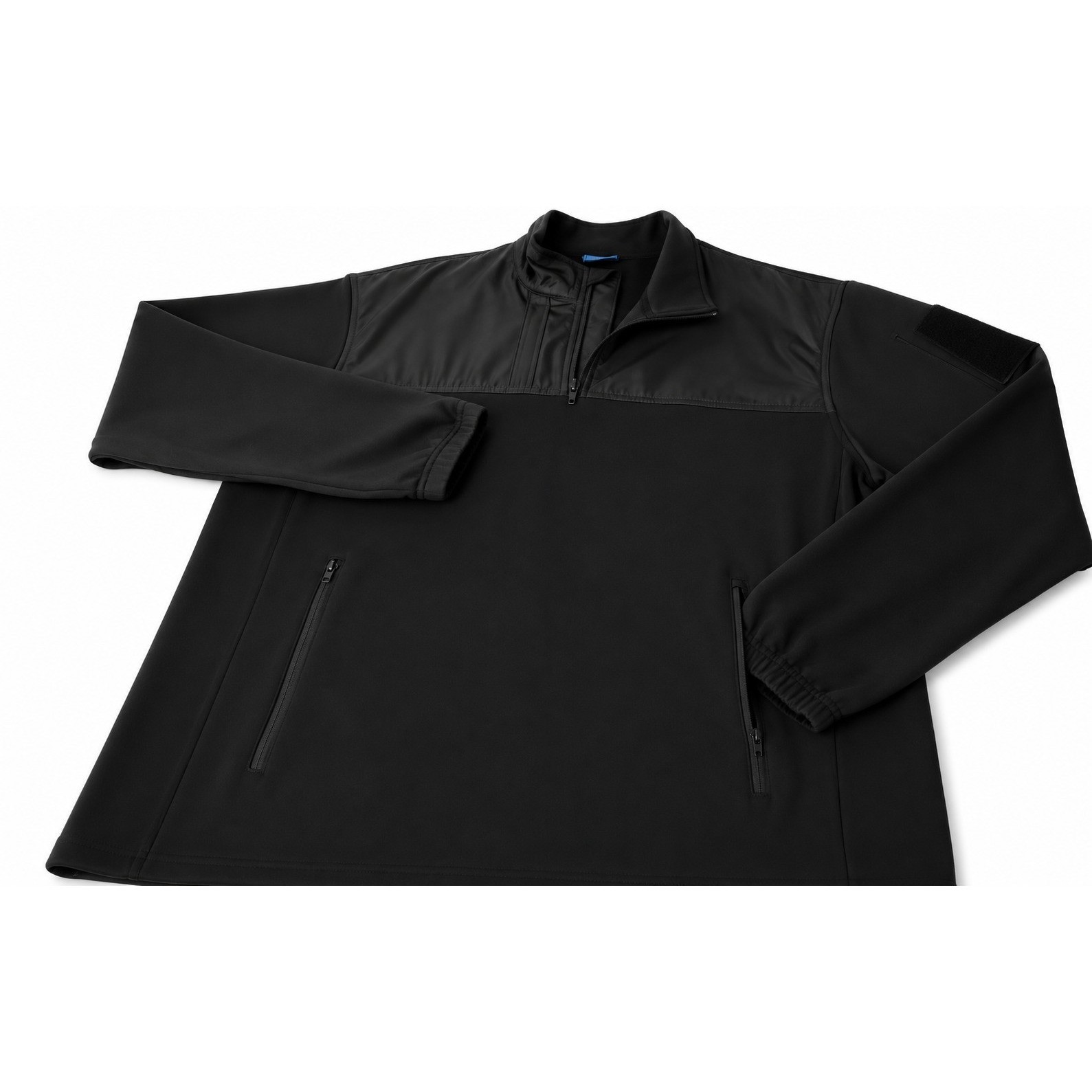 Propper Tactical Quarter Zip Pullover Mens XL Black Fleece Nylon Overlay Jacket