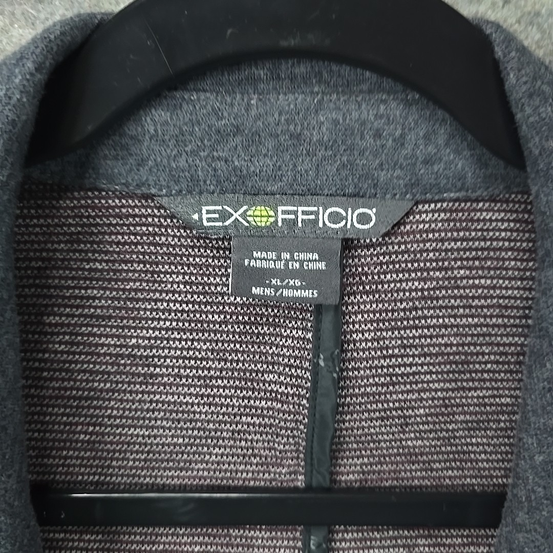 ExOfficio Marco Sport Coat Jacket Gray 3 Button A712 Cotton/Poly/Spandex