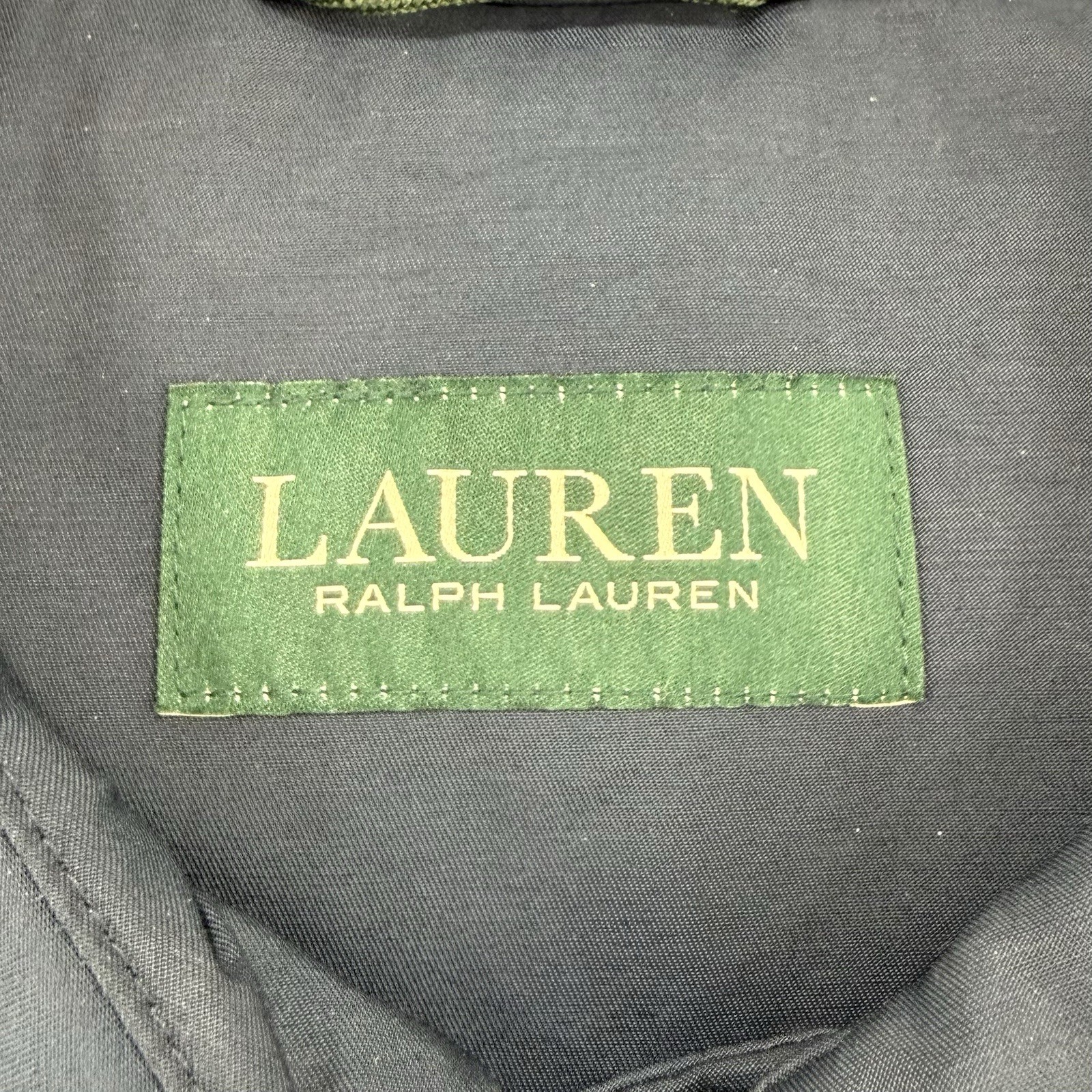 Lauren Ralph Lauren Walking Coat Men L NWOT Navy Water Repellent Trench Overcoat