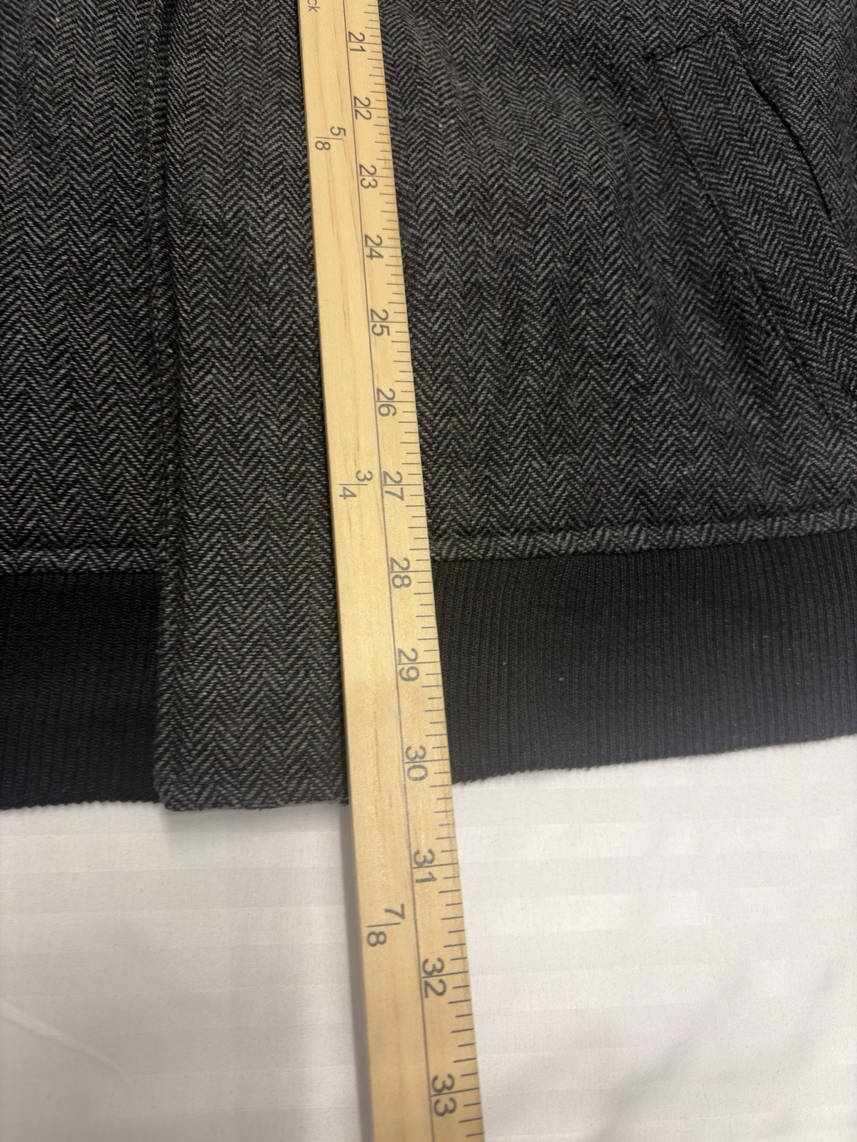 Y2k Elixir Jacket XL Gray tweed full Zip Button Insulated Lining pockets Aviator
