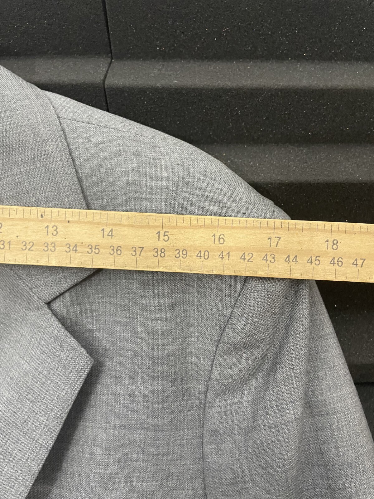 Nom de Guerre Men’s Jacket Blazer Gray Two Button Size Large Japan