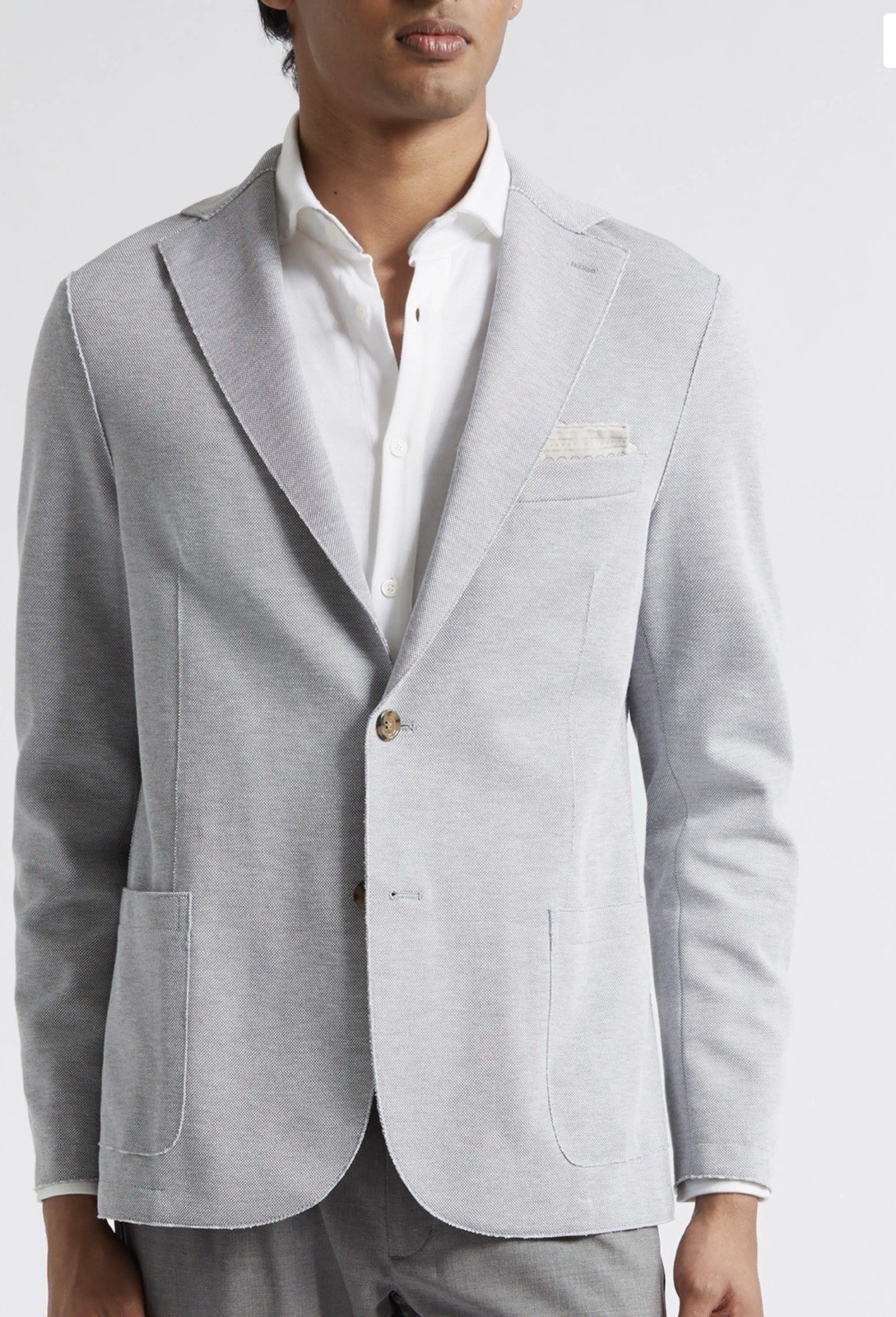 Eleventy Slim Fit Jersey Sport Coat In Grey IT 52 US 40