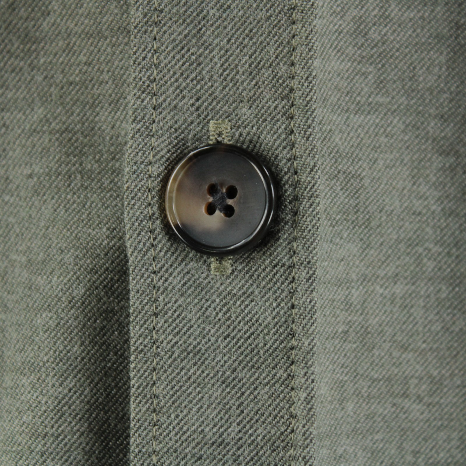 Tintoria Mattei NWT Wool Blend Overshirt Size 40 / 15.75 In Solid Green