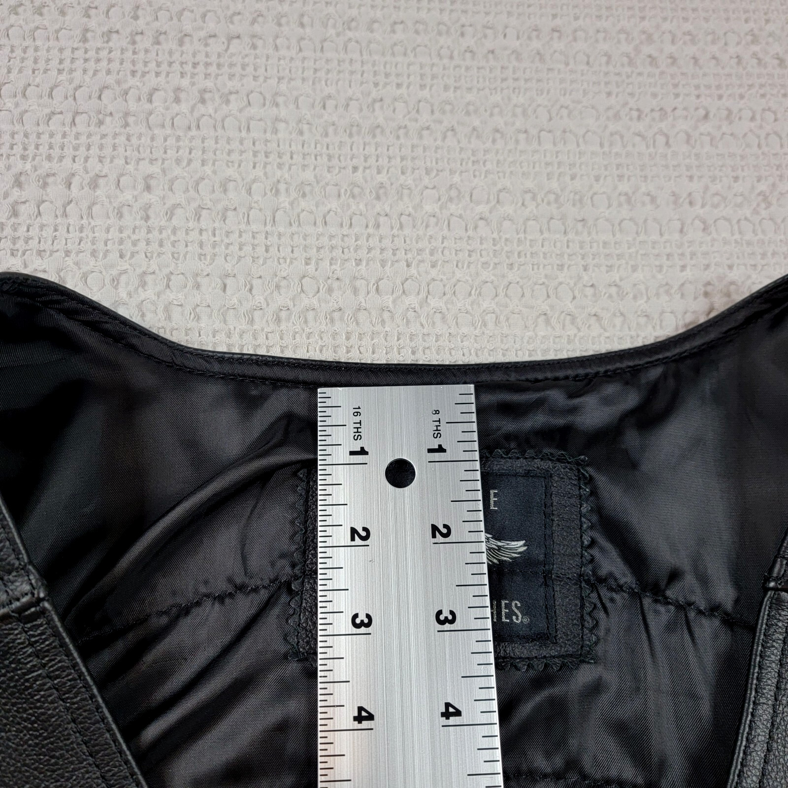 RARE Harley Davidson 3XL Leather Vest Biker Riding Veteran Eagle 98024-18VM