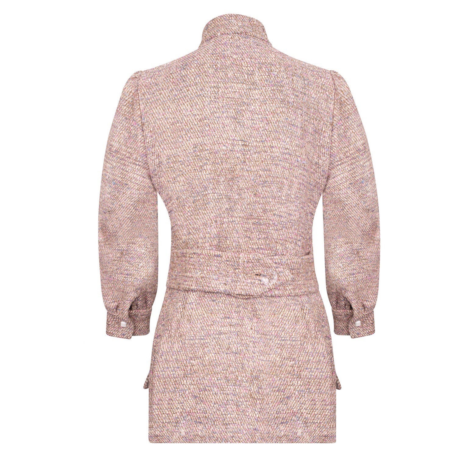 ADIBA Designer Neutral Beige Colour Celina Tweed Coat Dress size S