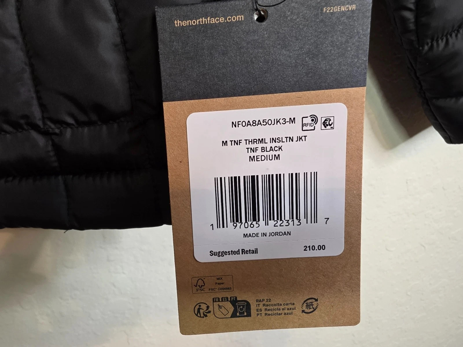 The North Face Men’s Thermoball Jacket Black