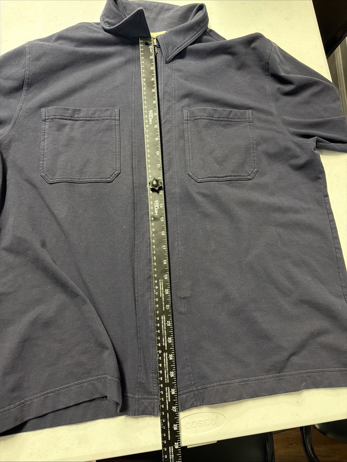 Eddie Bauer Jacket Men’s 2xl Blue Full Zip Cotton Spandex Blend Collared