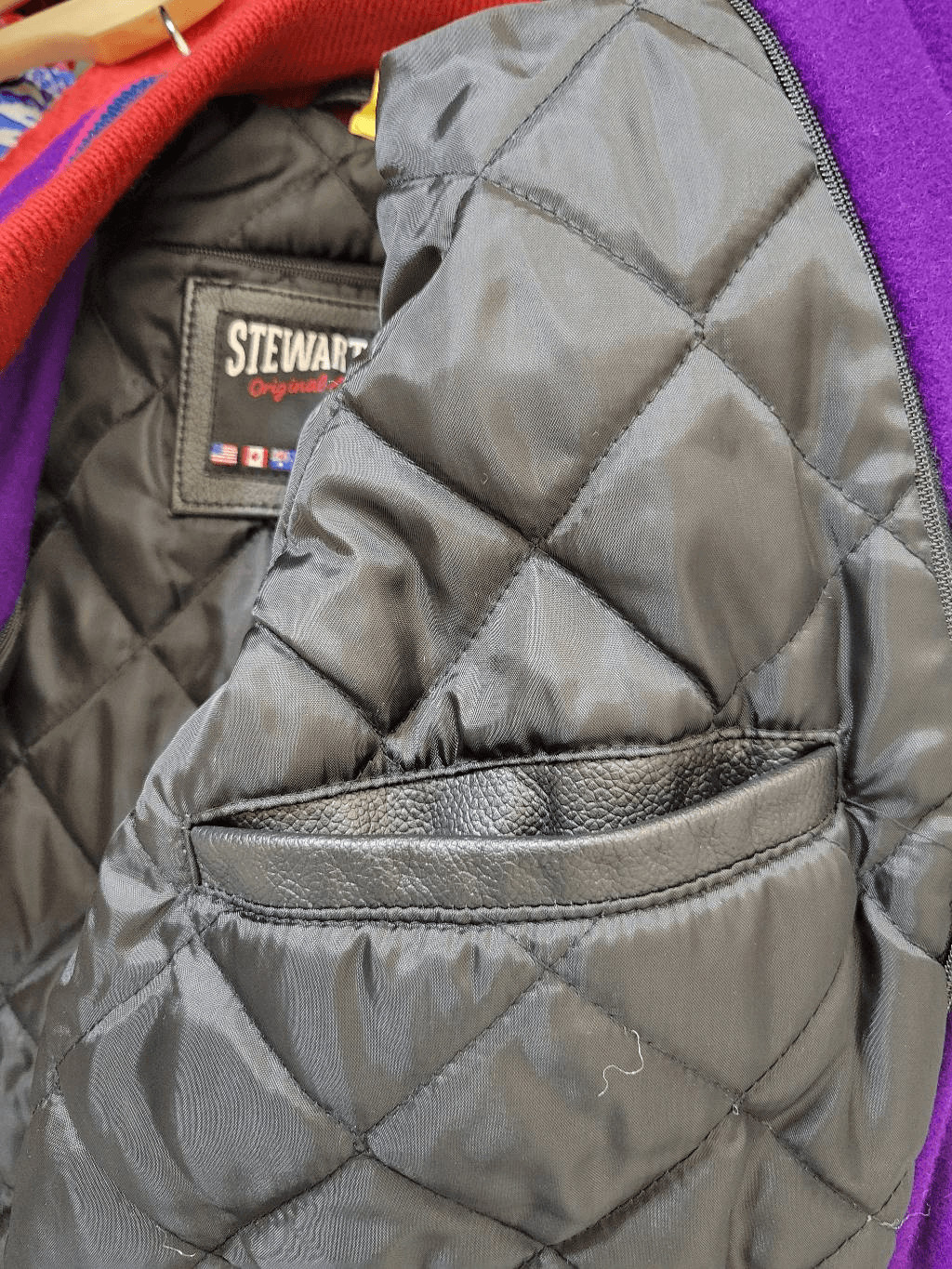 Stewart & Strauss custom Varsity Wool Jacket L