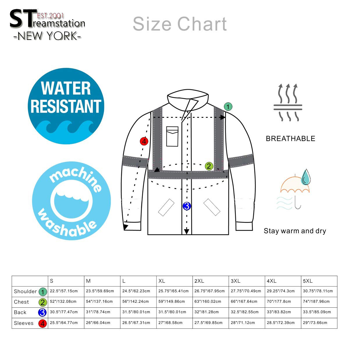 Hi Vis Class 3 Insulated Safety Jacket Bomber Jacket Coat Fleece Reflective