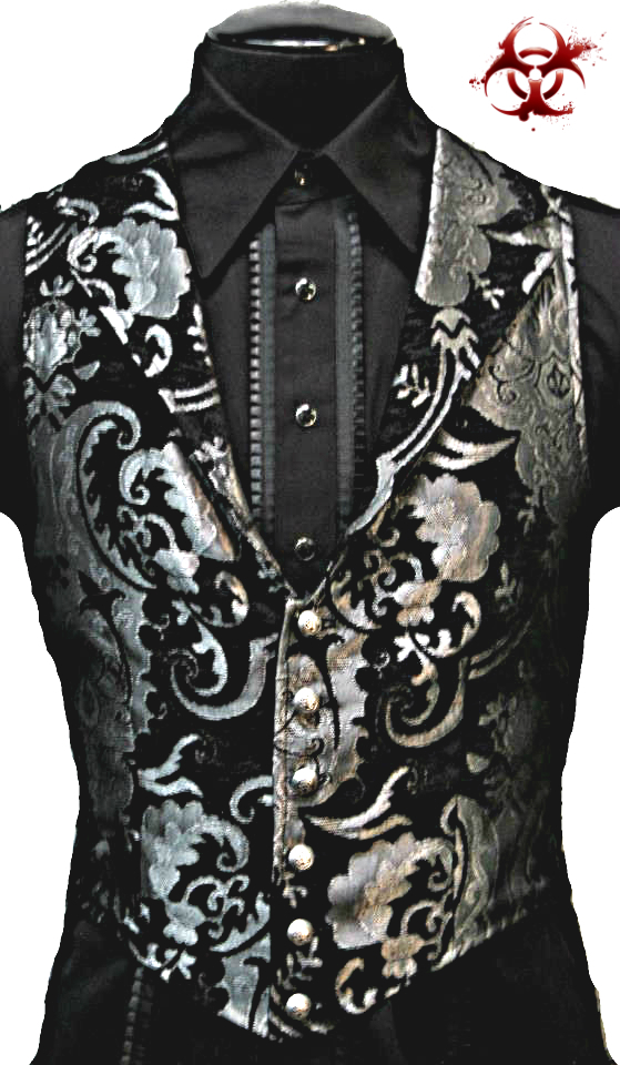 SHRINE GOTHIC ARISTOCRAT VAMPIRE VEST JACKET VICTORIAN TAPESTRY PIRAT STEAMPUNK