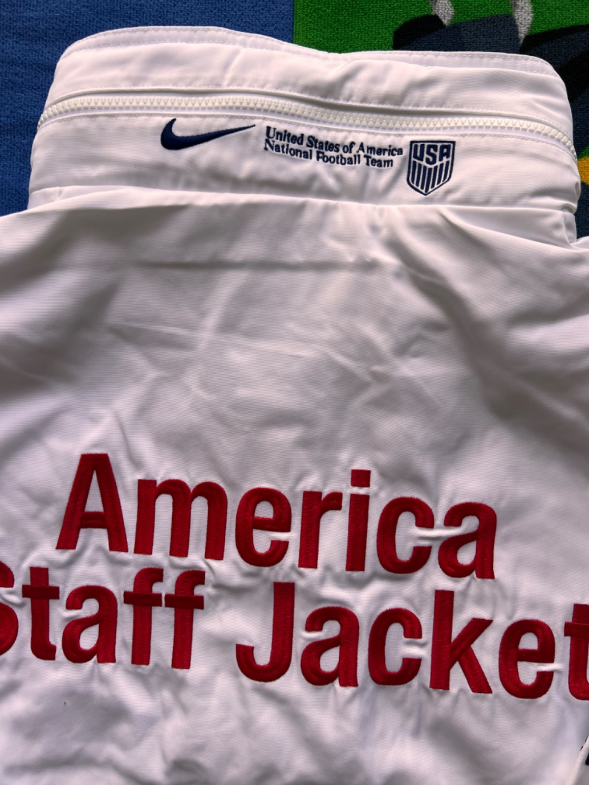 M Nike ARCH Virgil Abloh Archive V.A.A. USMNT Staff Jacket USA states America of