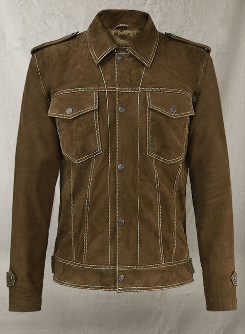 JOHN LENNON RUBBER SOUL (THE BEATLES) SUEDE SOFT LAMBSKIN LEATHER JACKET MEN’S